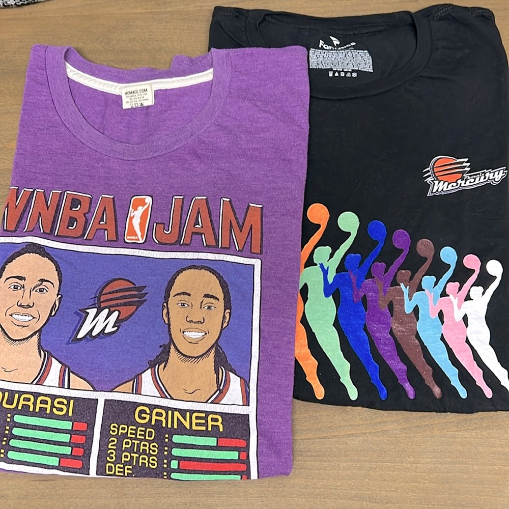WNBA Phoenix Mercury - Set of 2 shirts- XL